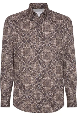 Brunello Cucinelli Camisa de sarga