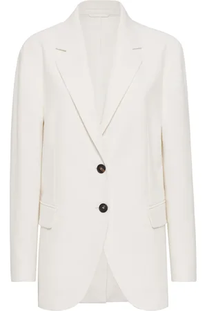 Brunello Cucinelli Blazer con detalle de cadena Monili