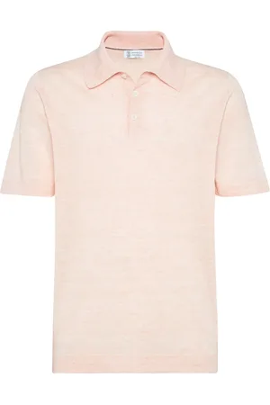 Brunello Cucinelli Playera tipo polo de tejido fino