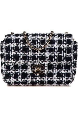 CHANEL Bolsa crossbody Mini Tweed Resin Heart Flap 2021-2023