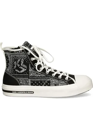 Karl Lagerfeld Tenis con estampado de bandana