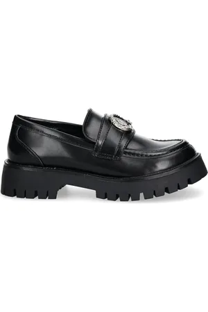 Roberto Cavalli Mocasines con placa del logo