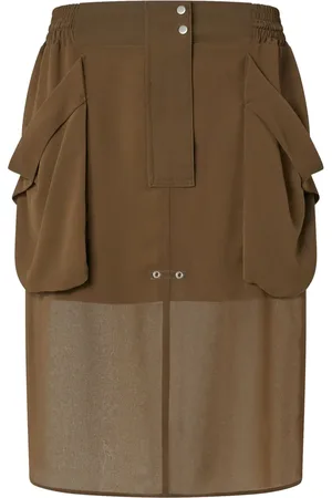 Pinko Eyelet-detail midi skirt
