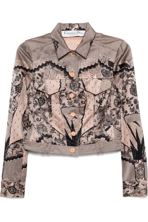 Dior Chamarra con estampado gráfico 2006