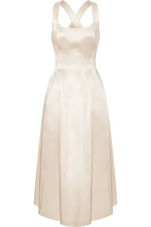 Serafini Vestido midi de satén