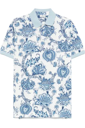 Etro Playera tipo polo con motivo de cachemira