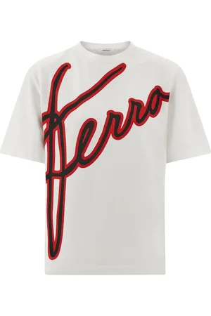 Salvatore Ferragamo Playera manga corta con logo estampado