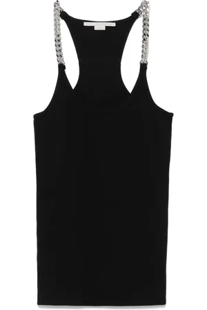 Stella McCartney Camiseta con detalle de cadena
