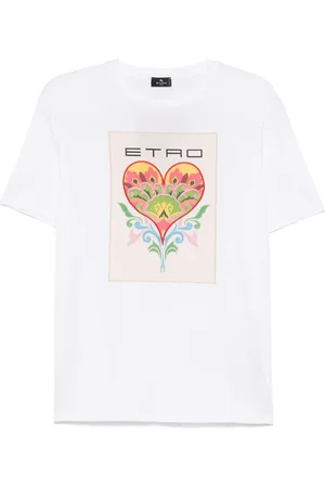 Etro Playera con logo estampado
