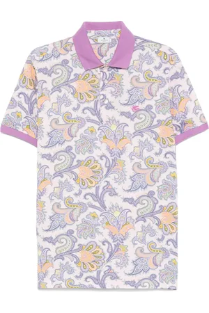 Etro Playera tipo polo con motivo de cachemira