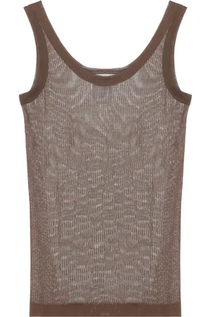 LEMAIRE Camiseta tejida de canalé sin costuras