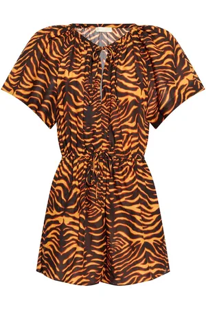 ULLA JOHNSON Jumpsuit con estampado de tigre