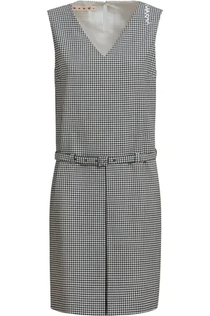 Marni Vestido midi con cuadros estampados