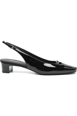 Salvatore Ferragamo Zapatillas con abertura y tacón de 40mm