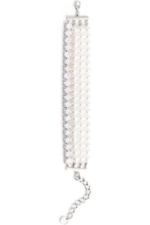 Self-Portrait Pulsera de perlas con diamante