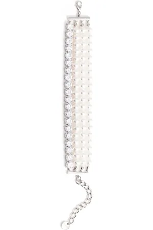Self-Portrait Pulsera de perlas con diamante