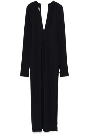 Maison Margiela Vestido largo con cuello en V