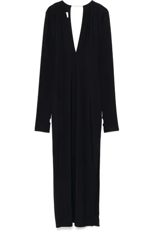 Maison Margiela Vestido largo con cuello en V