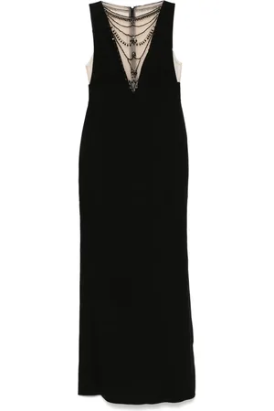 Marchesa Notte Vestido de fiesta con detalles de strass