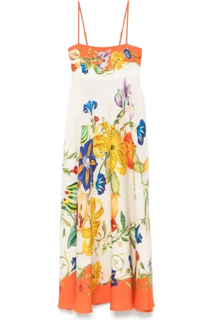 ALÉMAIS Vestido midi Flores