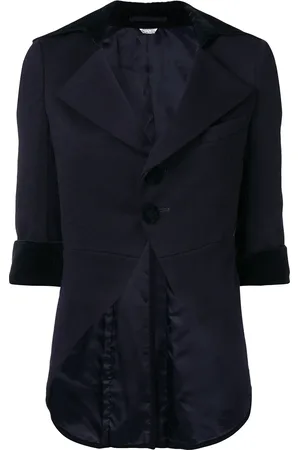Comme des Garçons Chamarra con solapa ancha y cola