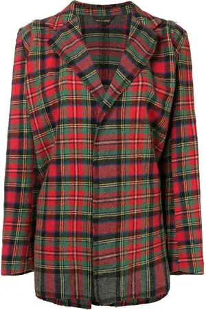 Comme des Garçons Chamarra holgada a cuadros