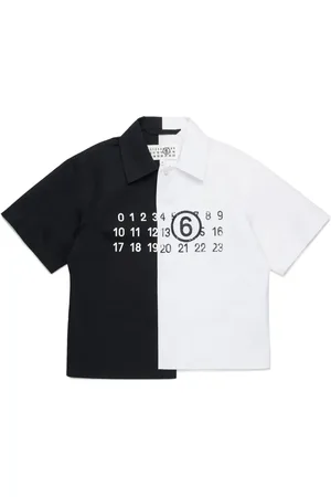 Maison Margiela Playera tipo polo con números estampados