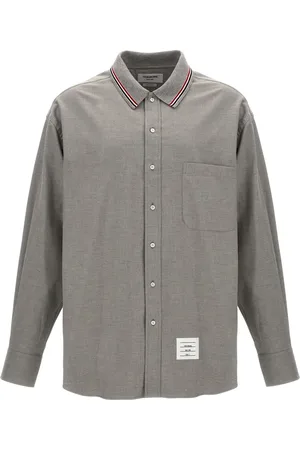 Thom Browne Camisa con rayas RWB estampadas