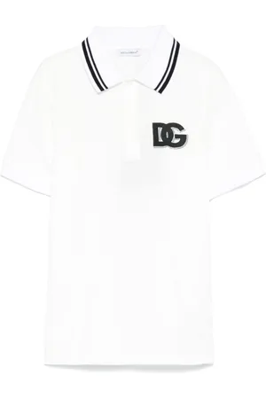 Dolce & Gabbana Playera tipo polo con logo bordado