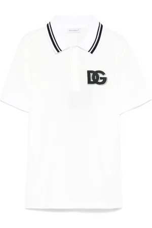 Dolce & Gabbana Playera tipo polo con logo bordado
