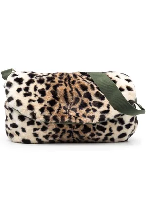 Bellerose Bolsa de hombro con estampado de leopardo