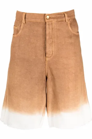 Federico Curradi Shorts de mezclilla con motivo tie-dye