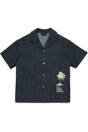 Nº21 Camisa con palmeras estampadas