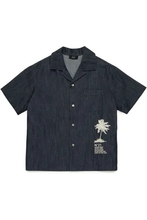 Nº21 Camisa con palmeras estampadas