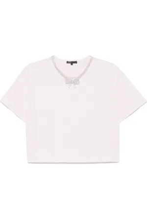 Maje Playera con detalles en el cuello