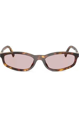 Miu Miu Lentes de sol con armazón estilo carey