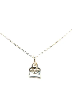 Hermès Collar 20th Century Silver Birkin Pendant