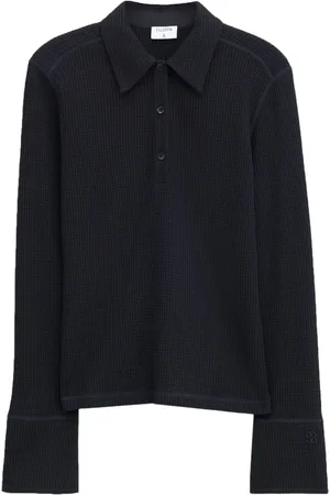 Filippa K Playera tipo polo de tejido gofrado