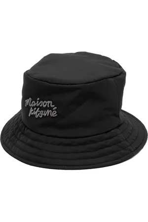 Maison Kitsuné Gorro de pescador con logo bordado