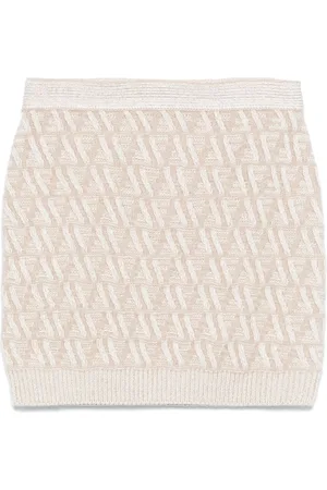 Fendi Falda corta con motivo FF
