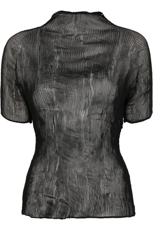 Issey Miyake Top Chiffon Twist