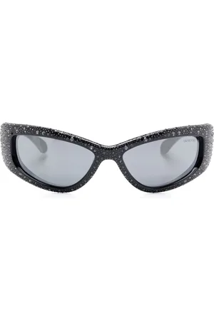 Swarovski Lentes de sol con detalles de cristal