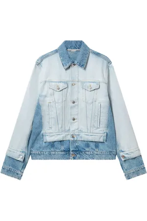Stella McCartney Chamarra de mezclilla con diseño de dos tonos