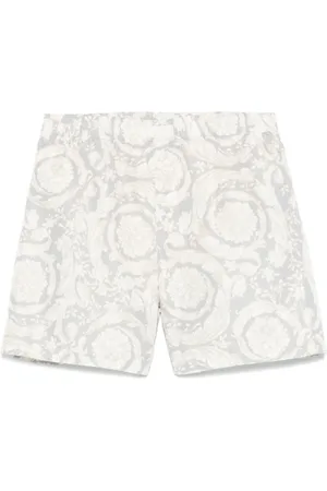 VERSACE Shorts de playa con estampado Barocco