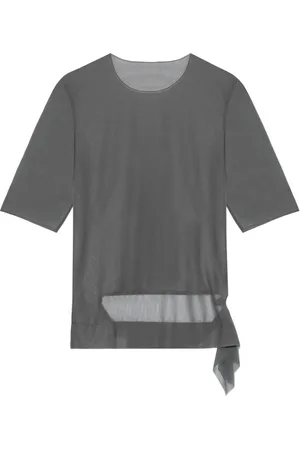 YOHJI YAMAMOTO Playera traslúcida