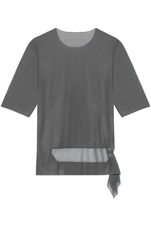YOHJI YAMAMOTO Playera traslúcida