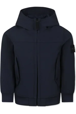 Stone Island Hoodie con cierre y motivo Compass
