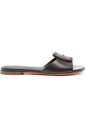 santoni Flip flops con hebilla decorativa