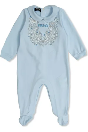 VERSACE Romper con logo estampado