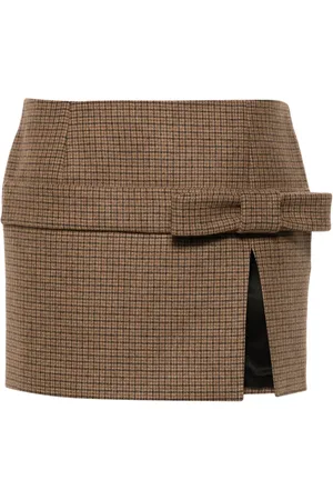 Nº21 Falda corta con cuadros estampados